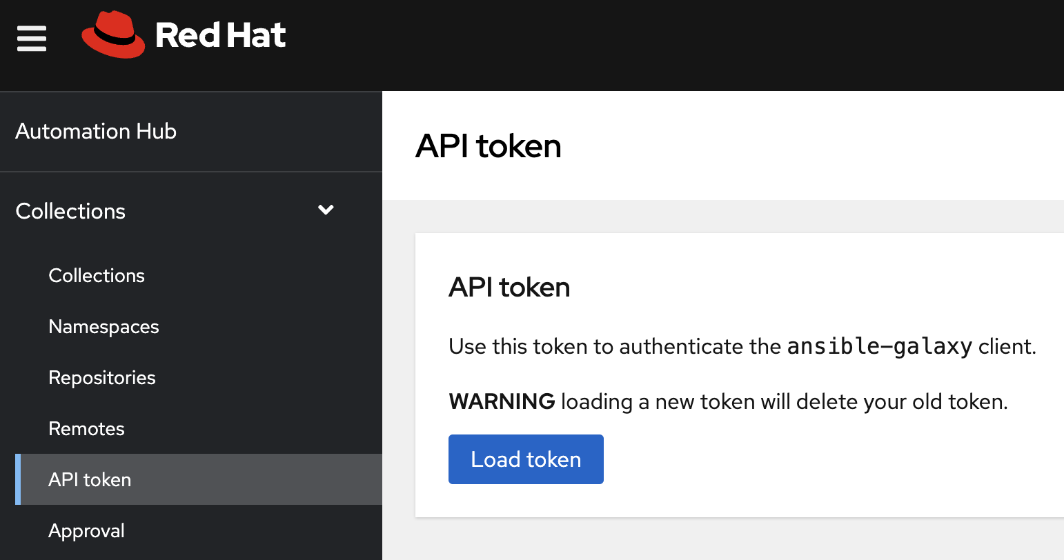 Load Private Automation Hub Token