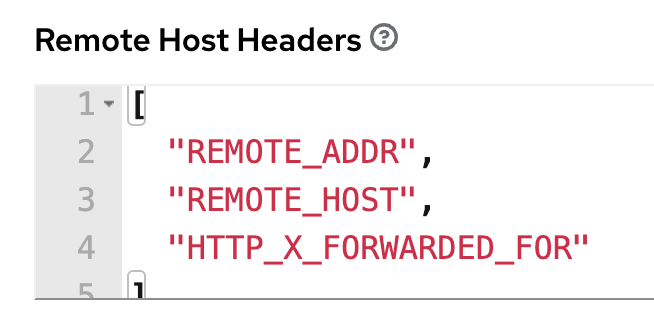 Remote Host Headers