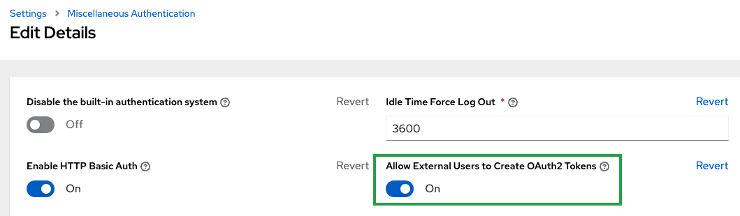 Enable OAuth for External Users